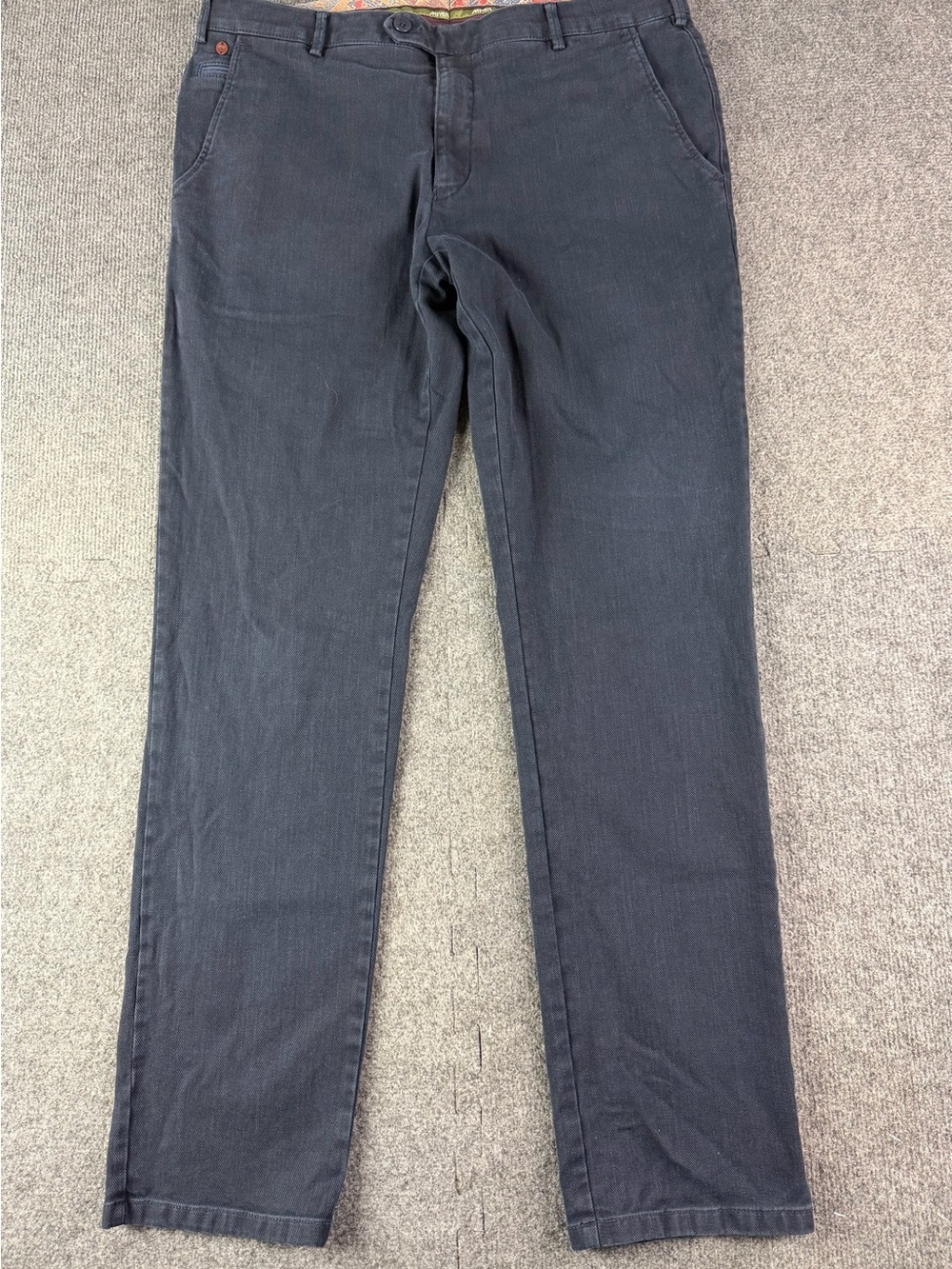 Meyer Bonn Men’s Cotton Blend Chino Pants Size 36 X33 Blue